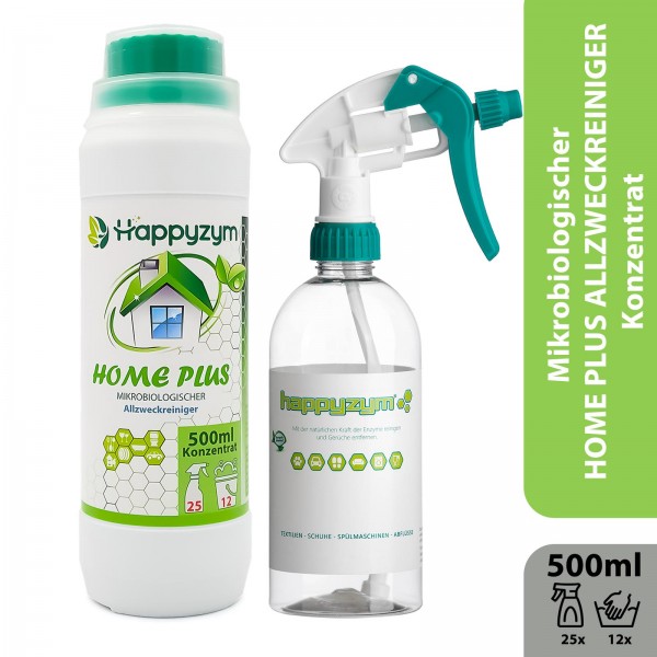 Happyzym Home Plus  Mikrobiologischer Allzweckreiniger mit Sprühflasche