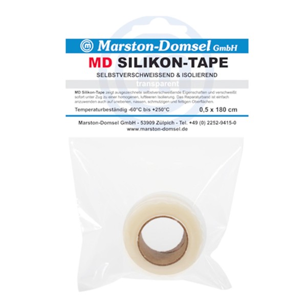 MD-Silikon Tape transparent 1,8m Rolle
